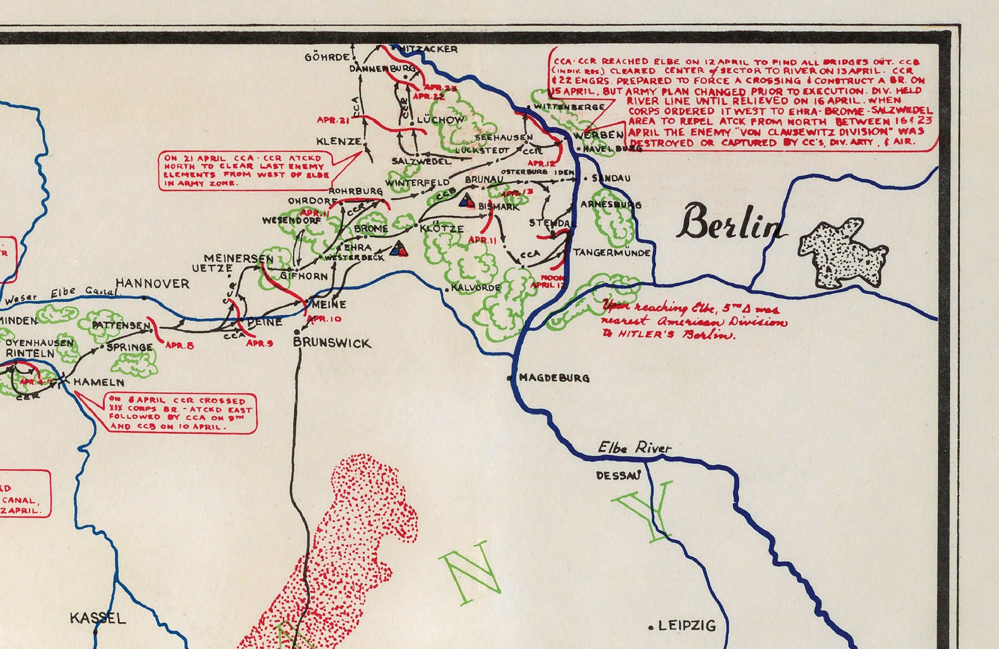 5th Armored Division Campaign Map