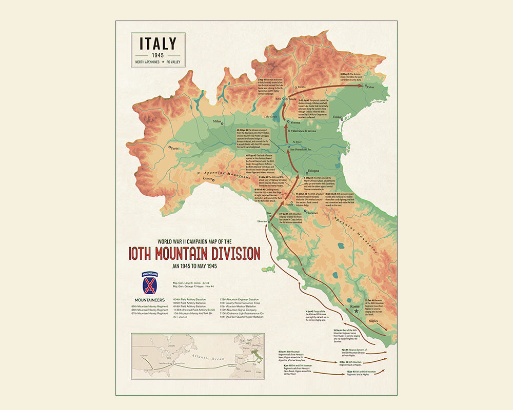 10th Mountain Division Campaign Map