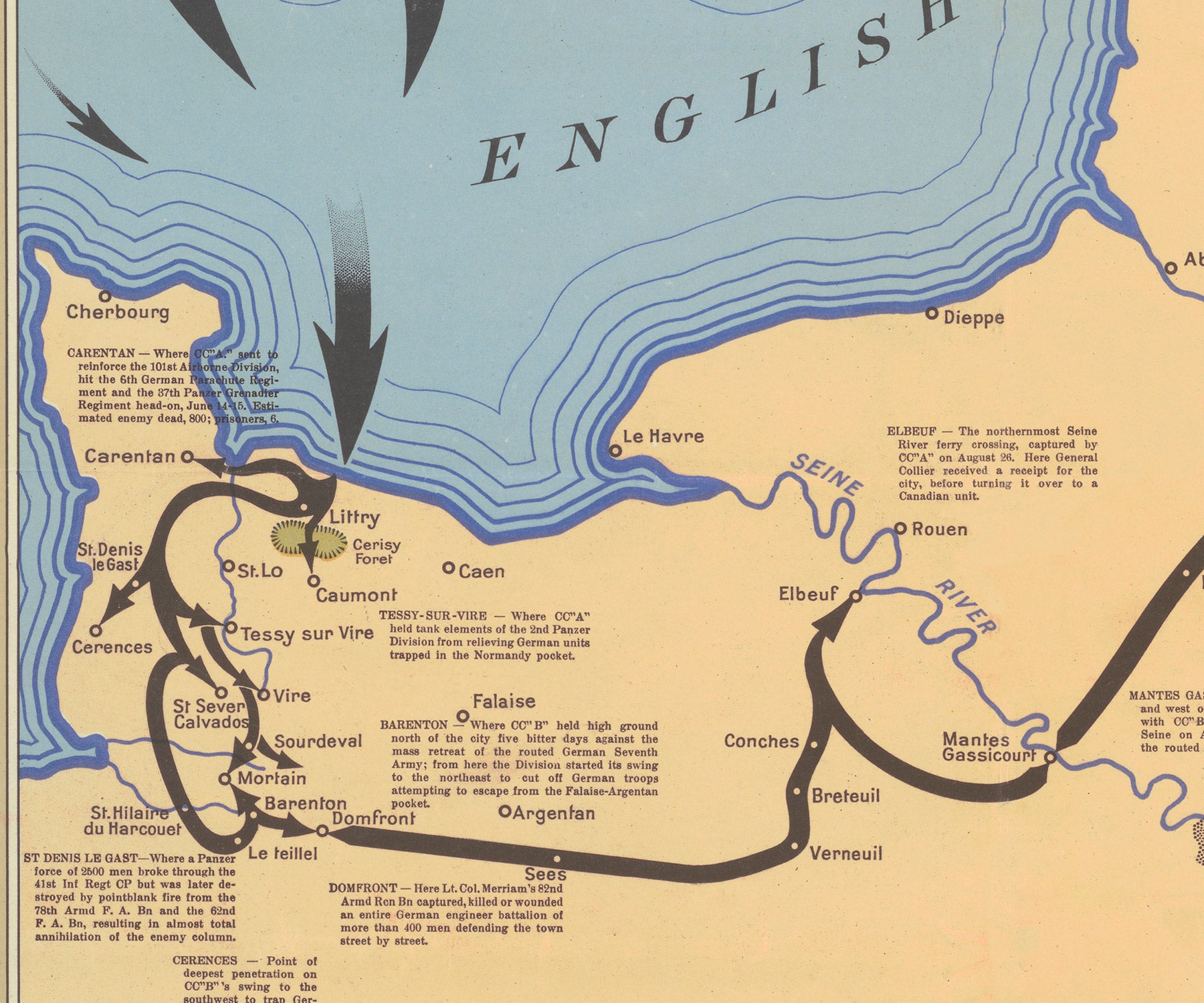 2nd Armored Division Campaign Map 1945 Version