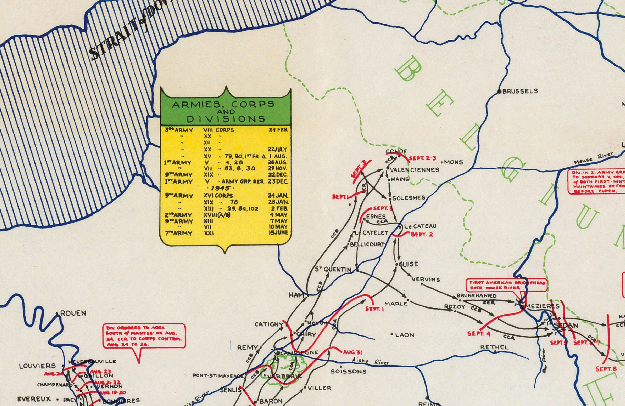 5th Armored Division Campaign Map