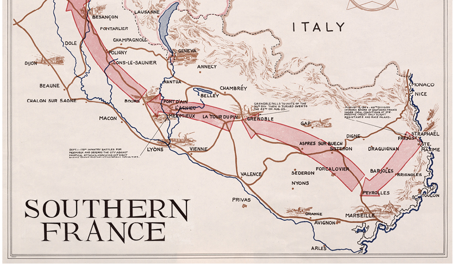 45th Infantry Division Campaign Map